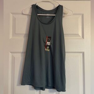 Gray/Blue Racerback Tank Top